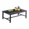 black metal outdoor sofa