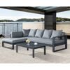 black outdoor sofa