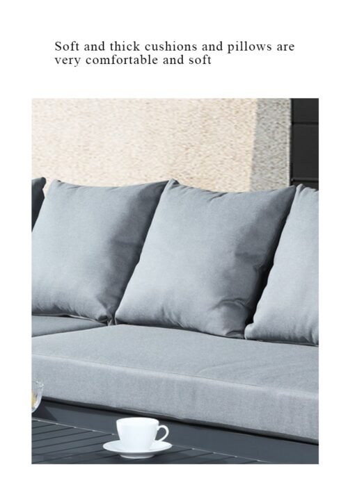 black outdoor sofa