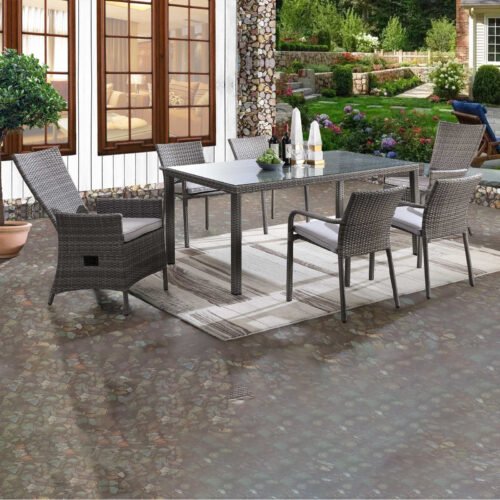 wicker dining table sets