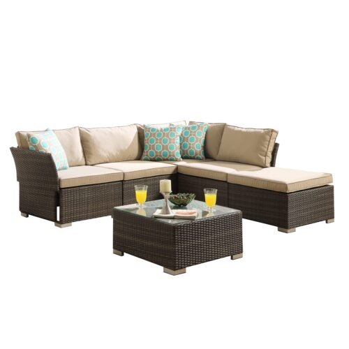 L shape outdoor sofa