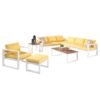 L shaped outdoor sofa