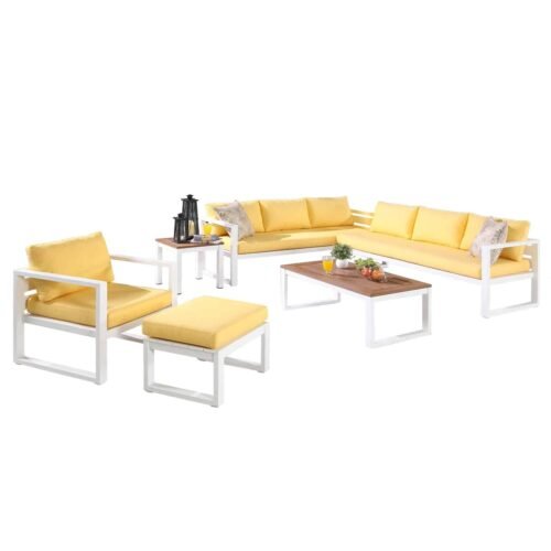 L shaped outdoor sofa