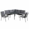 gray outdoor dining table