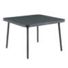 gray outdoor dining table