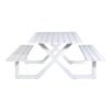 outdoor dining table benches
