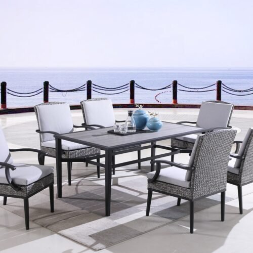 Outdoor dining table for 6 OD822 - Image 2