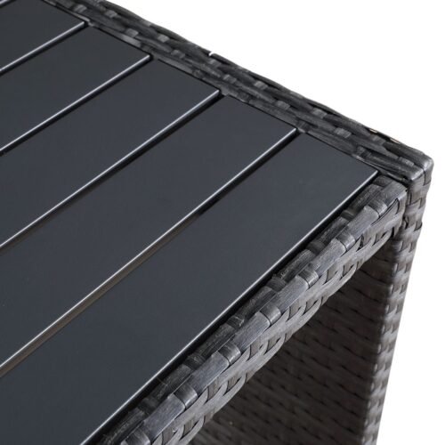 outdoor wicker dining table