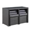 outdoor wicker dining table
