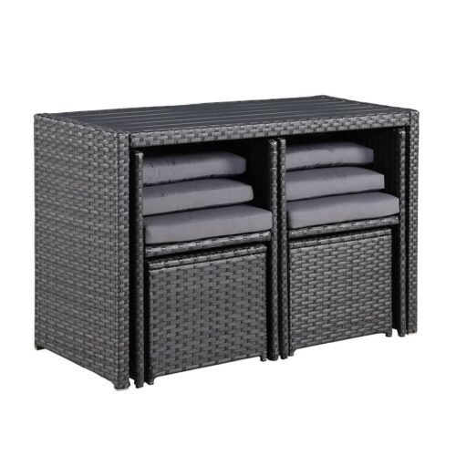 outdoor wicker dining table