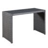 outdoor wicker dining table