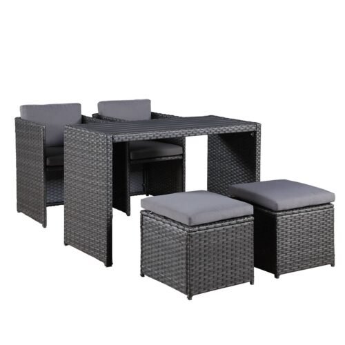 outdoor wicker dining table