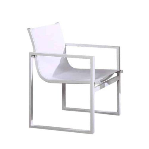 white outdoor dining table