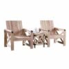 wooden bistro set