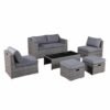 outdoor sofa with ottoman