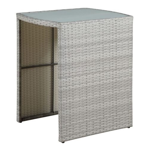 wicker outdoor dining table