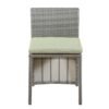 wicker outdoor dining table