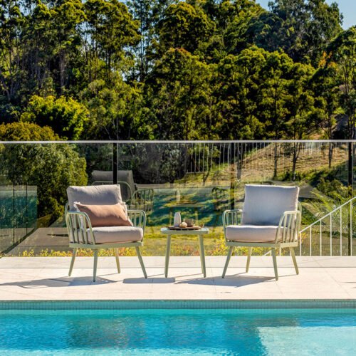 Aluminium Garden Bistro Set OD976 - Image 2