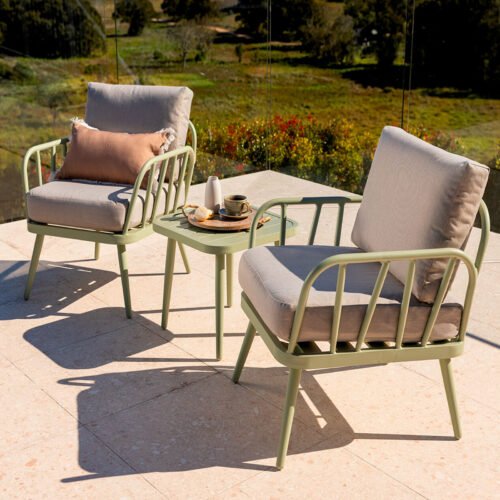 Aluminium Garden Bistro Set OD976 - Image 4
