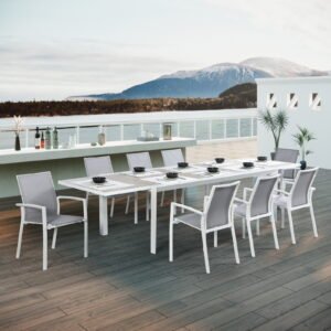 Outdoor Extension Dining Table Set