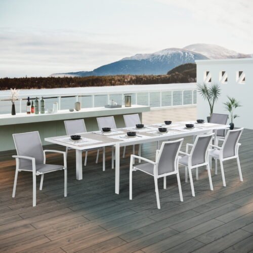 Outdoor Extension Dining Table Set