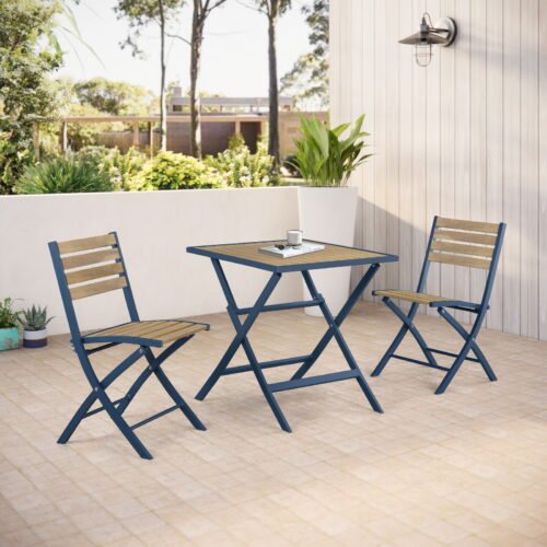 Folding Acacia Wood Bistro Set
