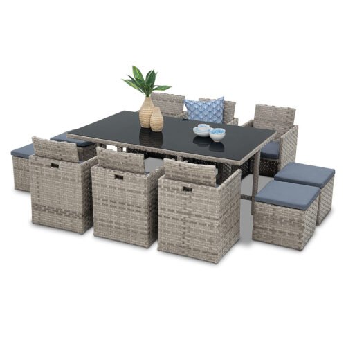 11 Piece Outdoor Dining Table Set OD975 - Image 4