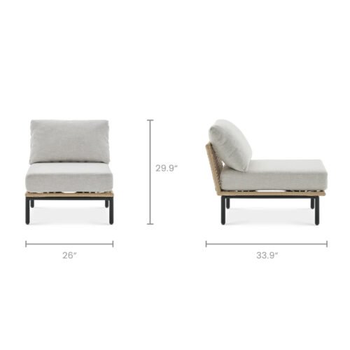 Outdoor L-Shape Sectional Sofa Set OD980 - Image 12