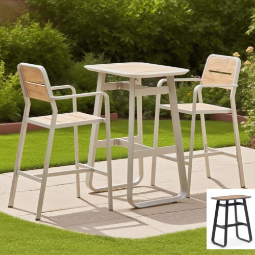black bar table set