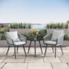 rope wicker bistro set