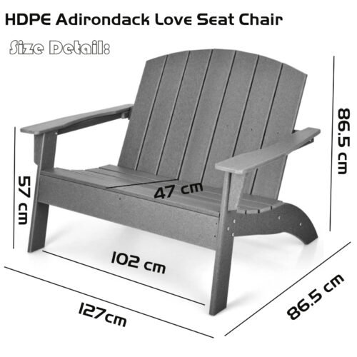 Outdoor Adirondack Chair Loveseat Bench.