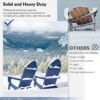 Blue Adriondack chair