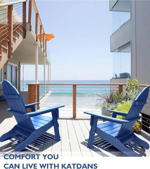 Blue Adriondack chair
