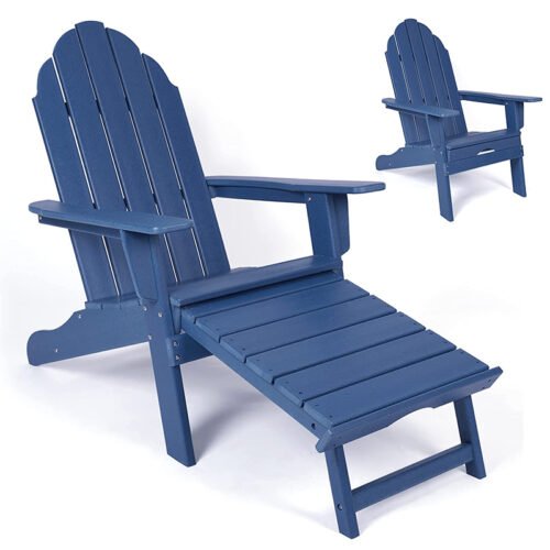 Blue Adriondack chair