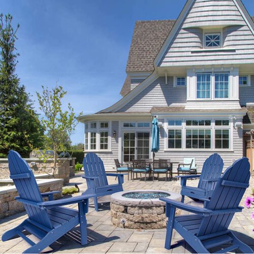 Adirondack Chair with Footrest