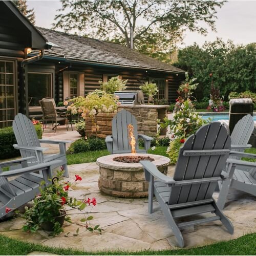 Adirondack Chair with Ottoman