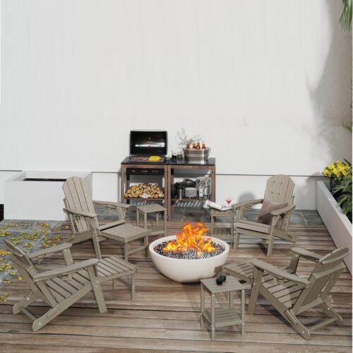 Adirondack Chair with Ottoman