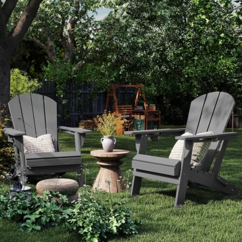 HDPE Folding Adirondack Chairs with Cup Holder 3 1 The Premier Patio Outdoor Furniture Manufacturer