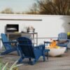 Folding HDPE Adirondack Chair with Footrest