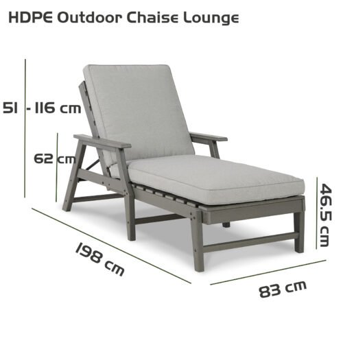 HDPE Outdoor Chaise Lounge 2 The Premier Patio Outdoor Furniture Manufacturer